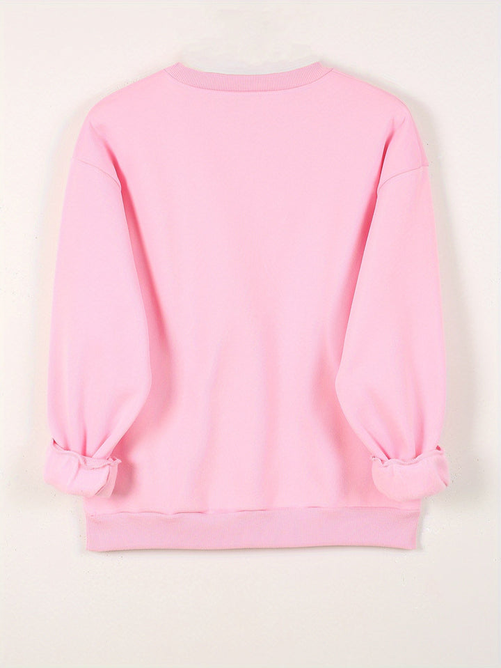 INES - ELEGANT RETRO HEART SWEATER