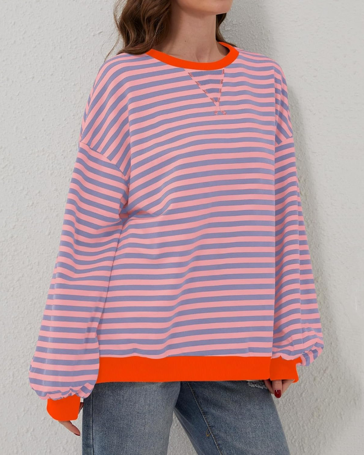 Daniela - Oversized Striped Long Sleeve Jumper