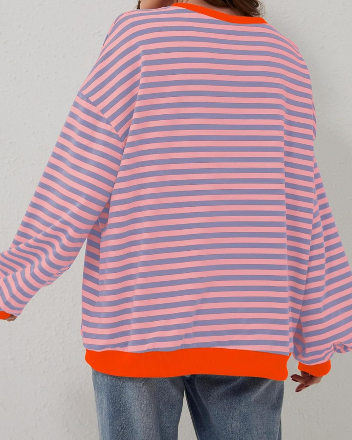 Daniela - Oversized Striped Long Sleeve Jumper