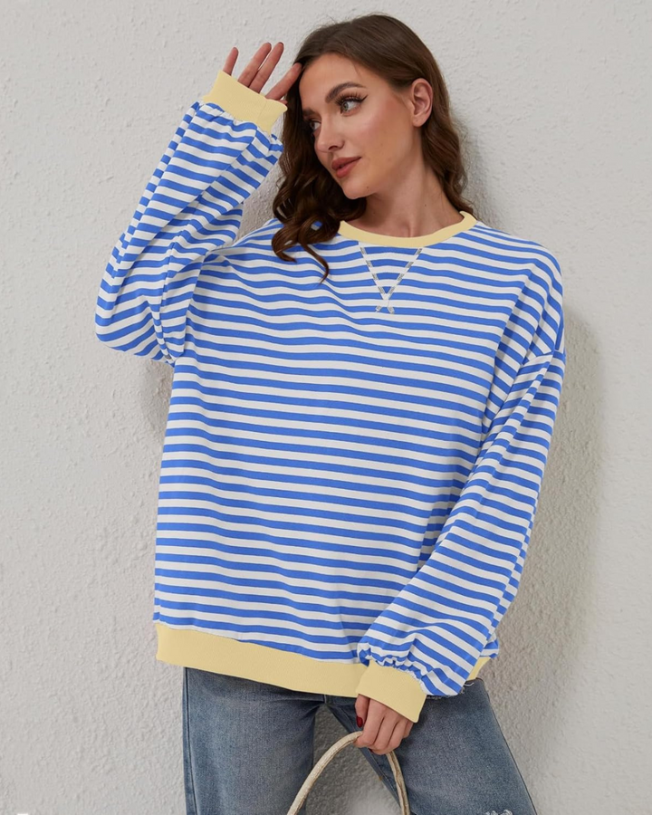 Daniela - Oversized Striped Long Sleeve Jumper