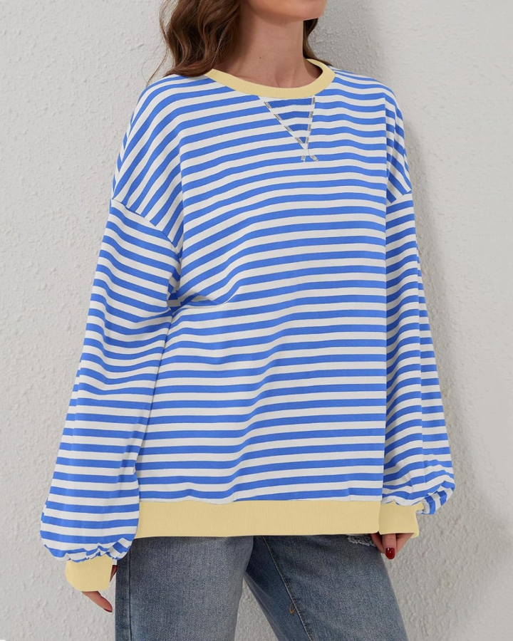 Daniela - Oversized Striped Long Sleeve Jumper