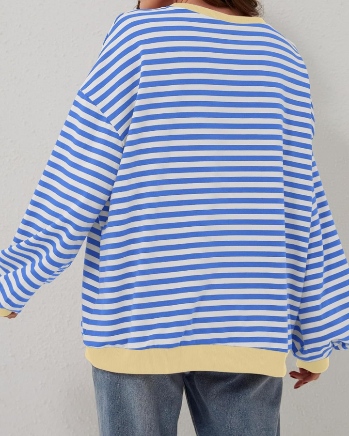 Daniela - Oversized Striped Long Sleeve Jumper