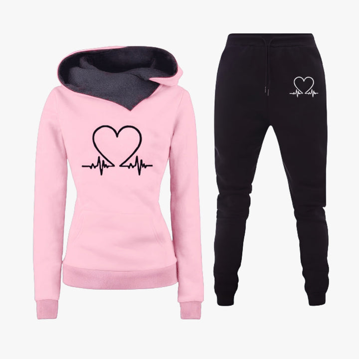 Lillian - Heartbeat Hoodie Set