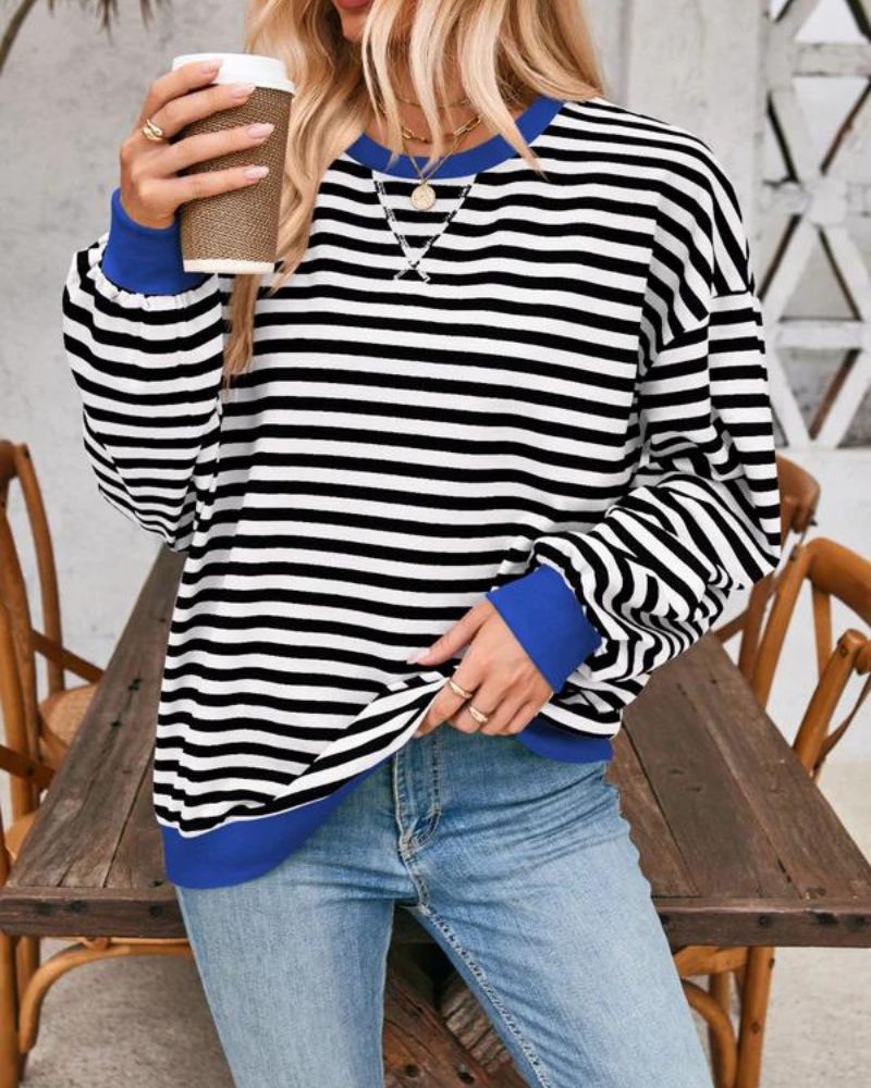 Daniela - Oversized Striped Long Sleeve Jumper