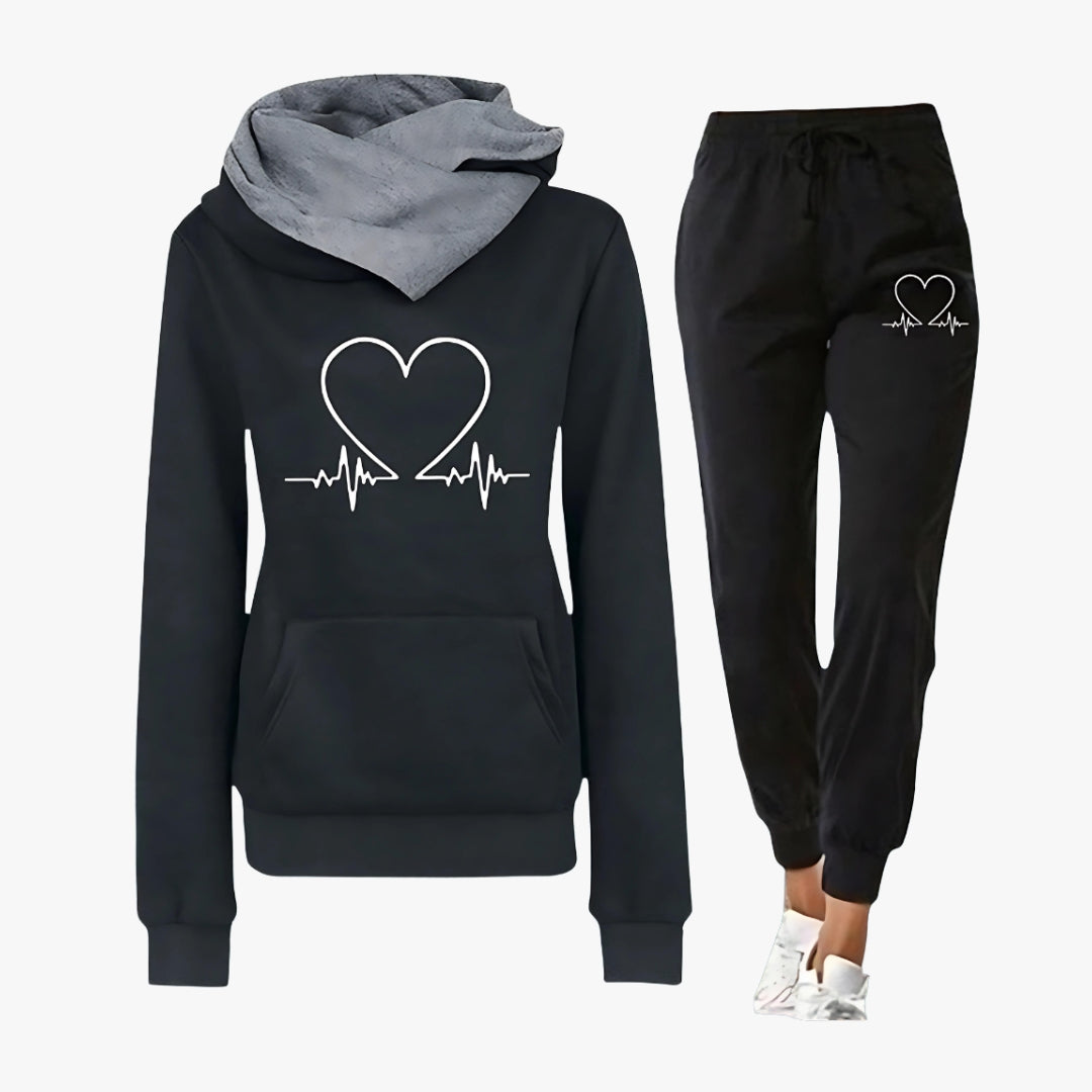 Lillian - Heartbeat Hoodie Set