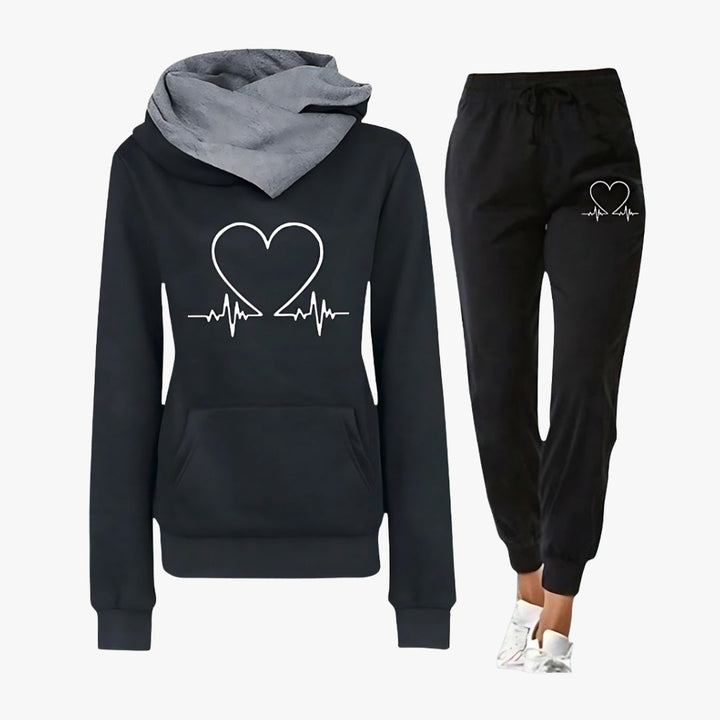 Lillian - Heartbeat Hoodie Set