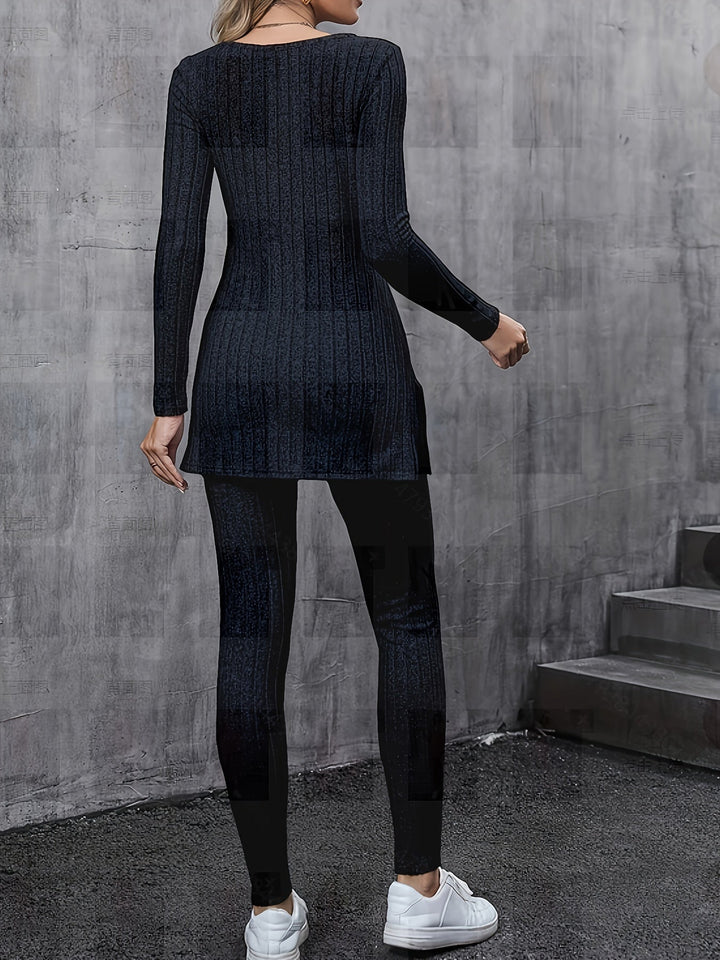 Judith™ - Comfortable Ribbed Split Set