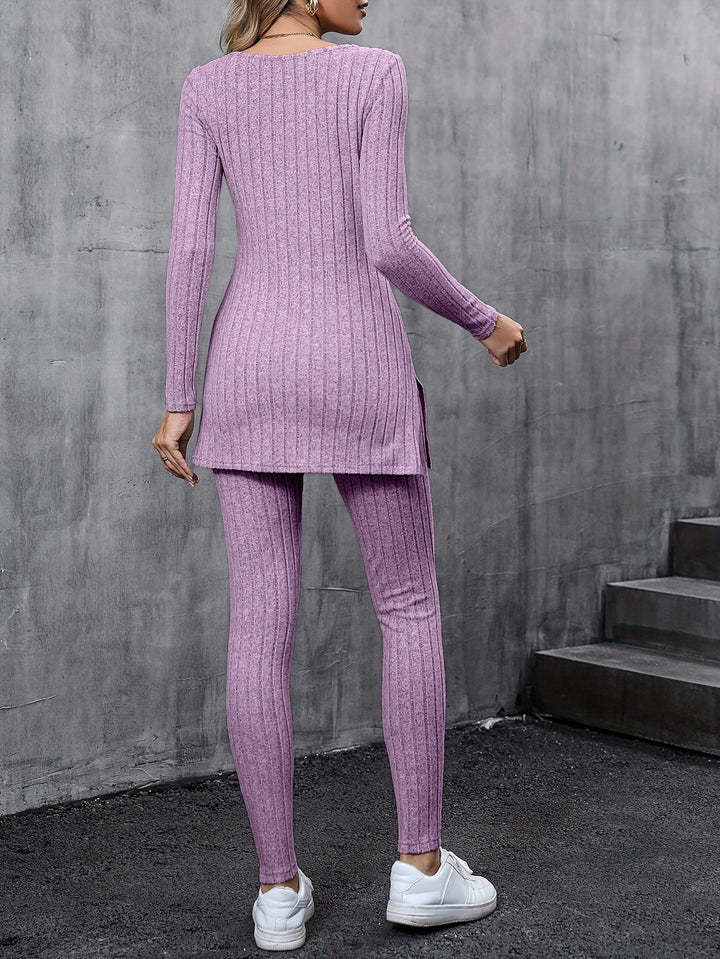 Judith™ - Comfortable Ribbed Split Set