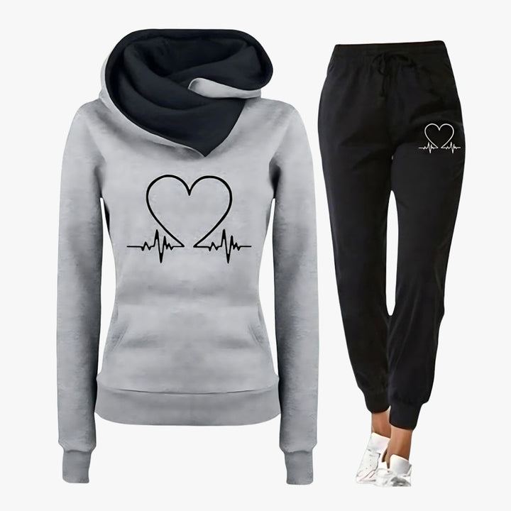 Lillian - Heartbeat Hoodie Set