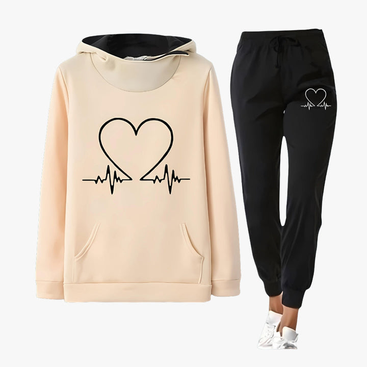 Lillian - Heartbeat Hoodie Set