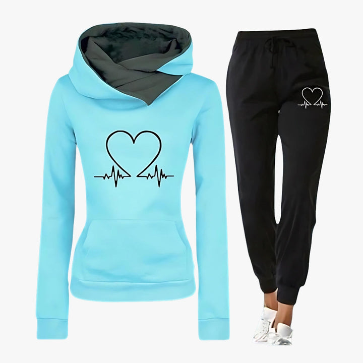 Lillian - Heartbeat Hoodie Set
