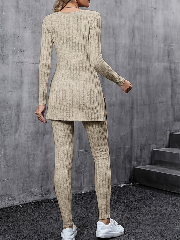 Judith™ - Comfortable Ribbed Split Set