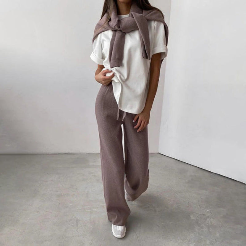 Tracy - Women's Casual Turtleneck Sweater Set