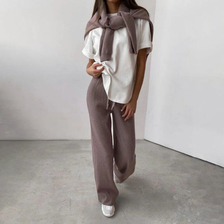 Tracy - Women's Casual Turtleneck Sweater Set