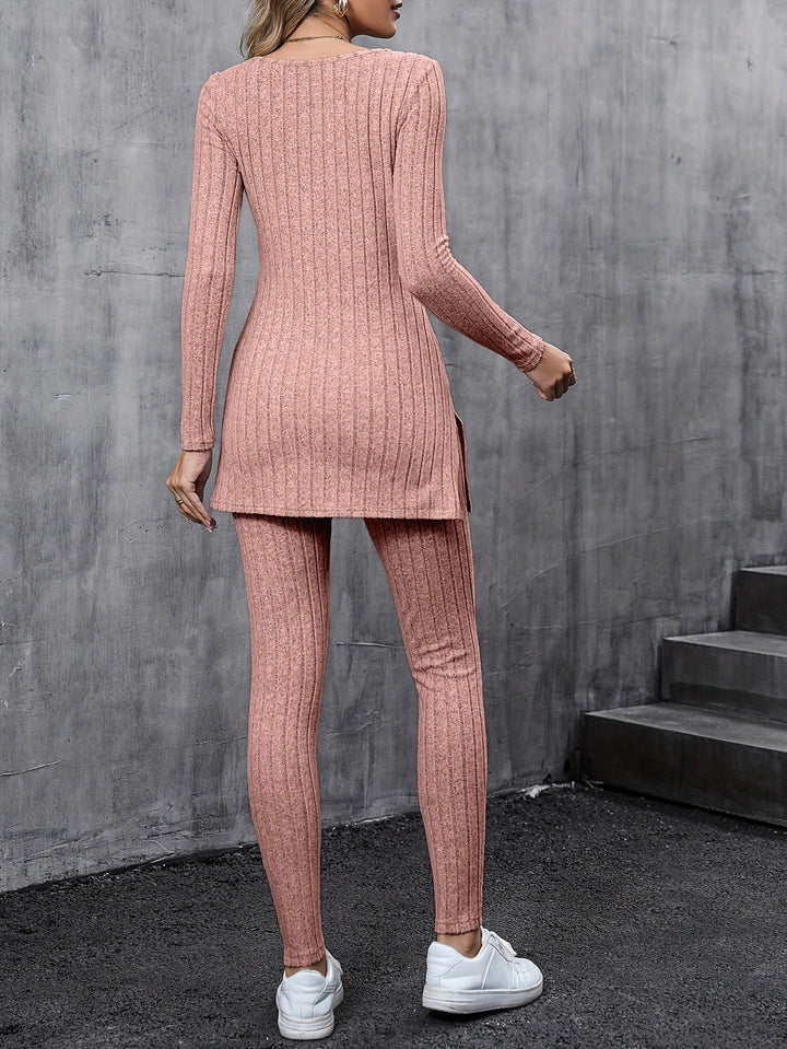 Judith™ - Comfortable Ribbed Split Set