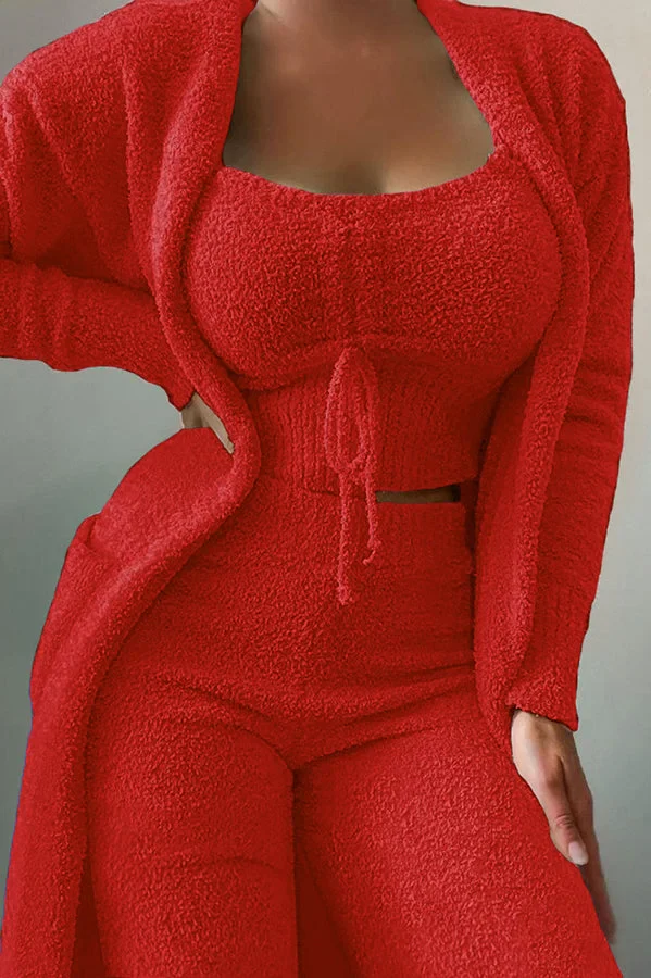 Christie - Fuzzy Three-Piece Lounge Set