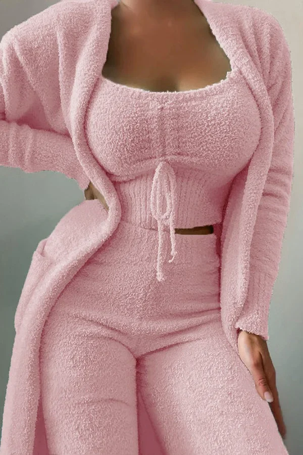 Christie - Fuzzy Three-Piece Lounge Set